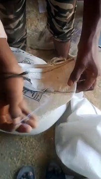 Pebbles coming out of wheat distributed from ration shops