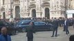 Silvio Berlusconi, il corteo funebre lascia piazza Duomo a Milano