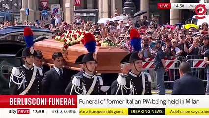 Italya'nin eski başbakanı Berlusconi'ye cenaze töreni düzenlendi