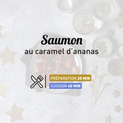 Piques de saumon au caramel d’ananas