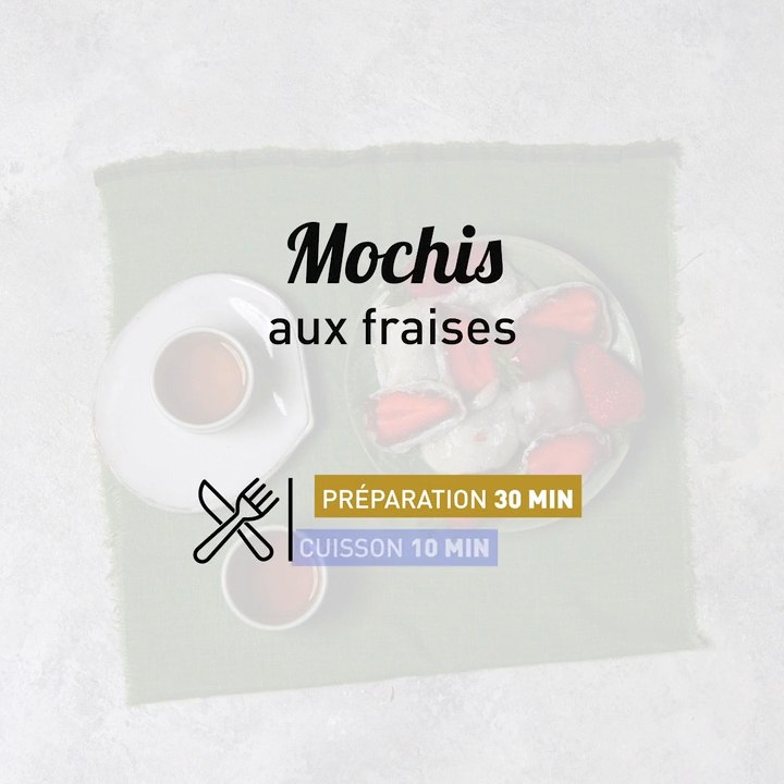 Recette de Mochis aux fraises