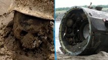 Crânes et missiles de la Seconde Guerre mondiale retrouvés au fond du réservoir de Kakhovka