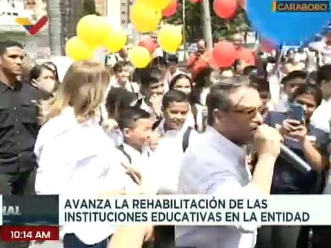 Gobierno del edo. Carabobo avanza en la rehabilitación de las instituciones educativas