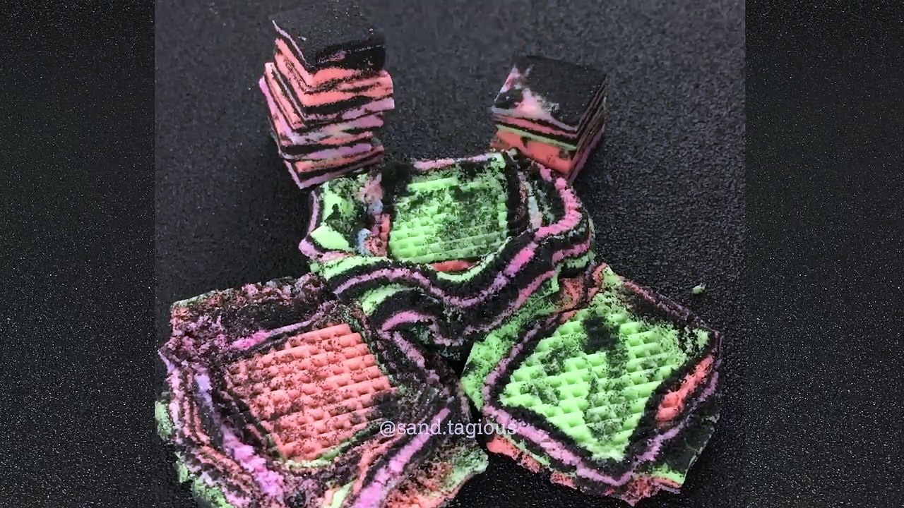 Very Satisfying and Relaxing Compilation 148 Kinetic Sand ASMR