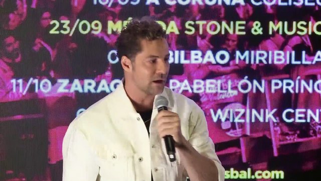 David Bisbal presenta la gira 'Me siento vivo tour'