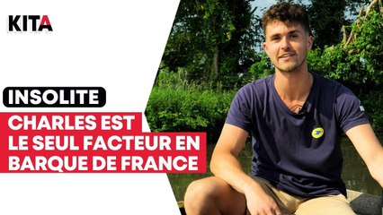 Dans l’Audomarois, Charles est le seul facteur en barque de France