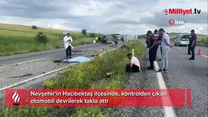 Nevşehir'de trafik kazası! 1 kişi hayatını kaybetti