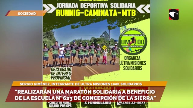 Realizarán una maratón solidaria a beneficio de la Escuela N° 623 de Concepción de la Sierra