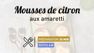 Recette de mousse de citron aux amaretti