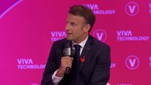 Emmanuel Macron sur  l'IA: “On est leader en Europe continentale