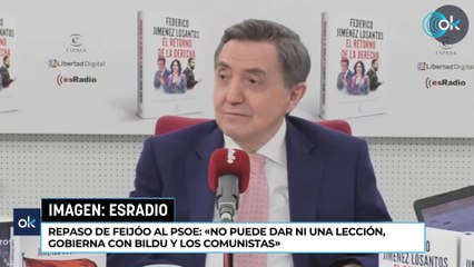 Repaso de Feijóo al PSOE «No puede dar ni una lección, gobierna con Bildu y los comunistas»