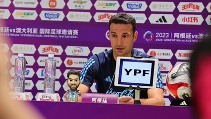 Rueda de prensa de Lionel Scaloni previa al partido amistoso contra Australia.mp4