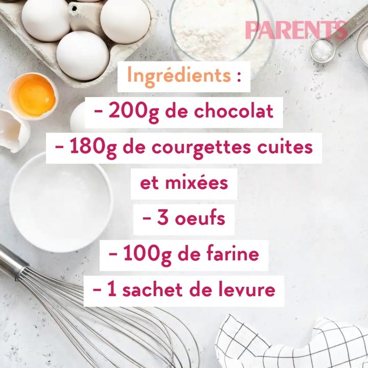 Recette du gâteau au chocolat (sans beurre et avec courgettes !)