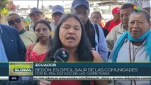 Ecuador: Campesinos de Esmeralda viajan a Quito para exigir atención del gobierno tras afectaciones por lluvias