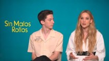 La estrella de Hollywood Jennifer Lawrence presenta en Madrid la película 'Sin malos rollos'