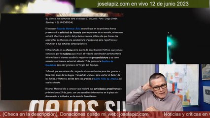 Ricardo Monreal se va del Senado con su mono Santo Niño de Atocha