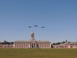 Hercules retirement flypast over RAF College Cranwell.