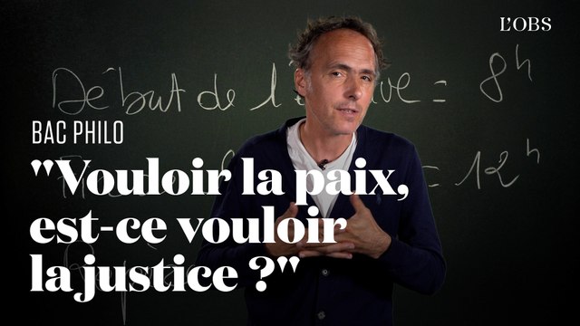 Notre corrigé du bac philo : Vouloir la paix, est-ce vouloir la justice ?