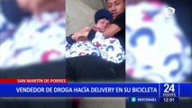 SMP: detienen a sujeto que vendía droga vía delivery con su bicicleta