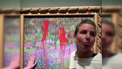 Çevre aktivistleri, Monet'in tablosunu hedef aldı: 2 gözaltı