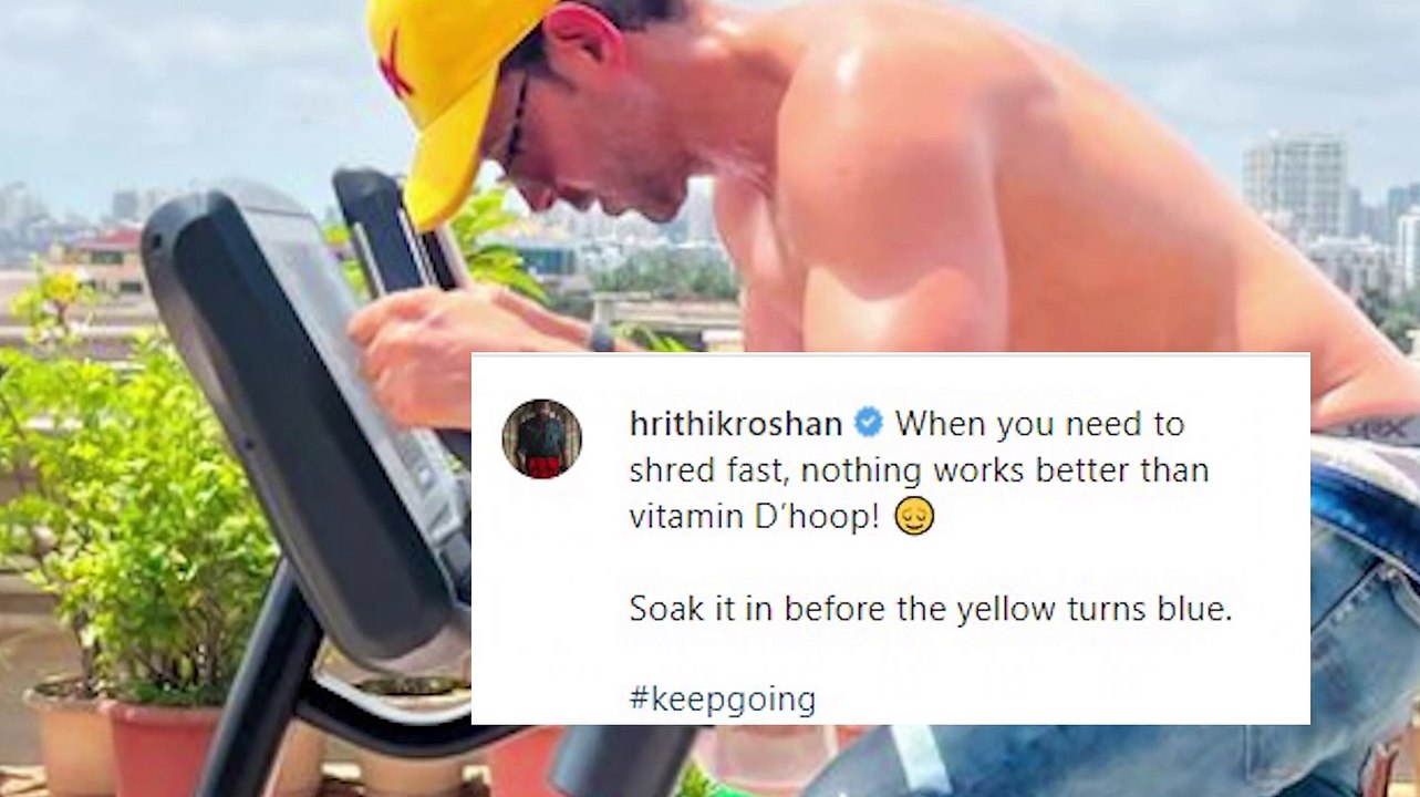 Hot hunk Hrithik goes shirtless