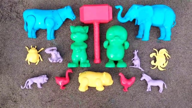 Membersihkan bebek angsa singa gajah orang utan kepiting sapi kucing panda kuda zebra - Animals