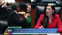 COMISIÓN PERMANENTE DESPIDE A ASPIRANTES A LA CADIDATURA PRESIDENCIAL DE MORENA