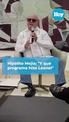 Hipólito Mejía sobre Leonel Fernández: "Y qué programa hizo él"