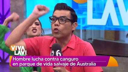 Hombre se agarra a "golpes" con un canguro