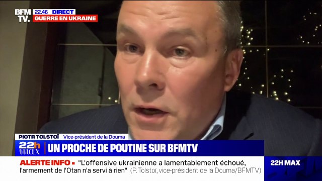 Piotr Tolstoï, vice-président de la Douma: Les soldats de Wagner sont les meilleurs soldats de l'armée russe, ils vont continuer à attaquer l'armée ukrainienne jusqu'à la frontière polonaise