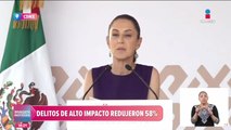 Los delitos de alto impacto redujeron a 58%