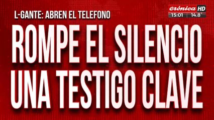 Habla una testigo clave del caso L-Gante: "Yo vi todo desde el colectivo"
