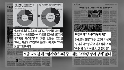 [굿모닝브리핑] 10개 중 3개는 '노후 에스컬레이터'..."예산 부족" / YTN