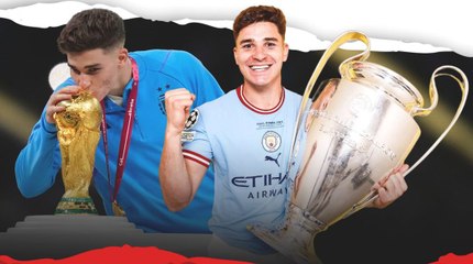 آخرهم ألفاريز  11 لاعب فقط حققوا كأس العالم ودوري الأبطال في نفس الموسم