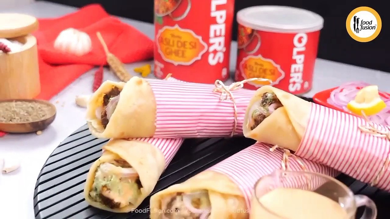 Beef Tikka Paratha Roll Recipe by Food Fusion #todosomething