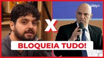 MONARK X ALEXANDRE DE MORAES:O ministro Alexandre de Moraes, do Supremo Tribunal Federal (STF), determinou que o Twitter, Telegram, Instagram, Rumble e Discord bloqueiem os perfis dele, sob p STF quer SUSPENSÃO de CONTAS DO INFLUENCIADOR; entenda o MOTIVO