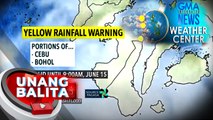 Yellow rainfall warning, nakataas ngayon sa ilang bahagi ng Visayas; Asahan din ang ulan sa iba pang bahagi ng bansa sa mga susunod na oras - Weather update today as of 7:15 a.m. (June 15, 2023)| UB