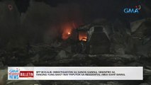 BFP-Bocaue: Imbestigasyon sa sunog kanina, sesentro sa tanong yung bakit may paputok sa residential area kahit bawal| GMA Integrated News Bulletin