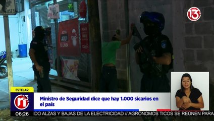 En Costa Rica hay mil sicarios 14-6-2023