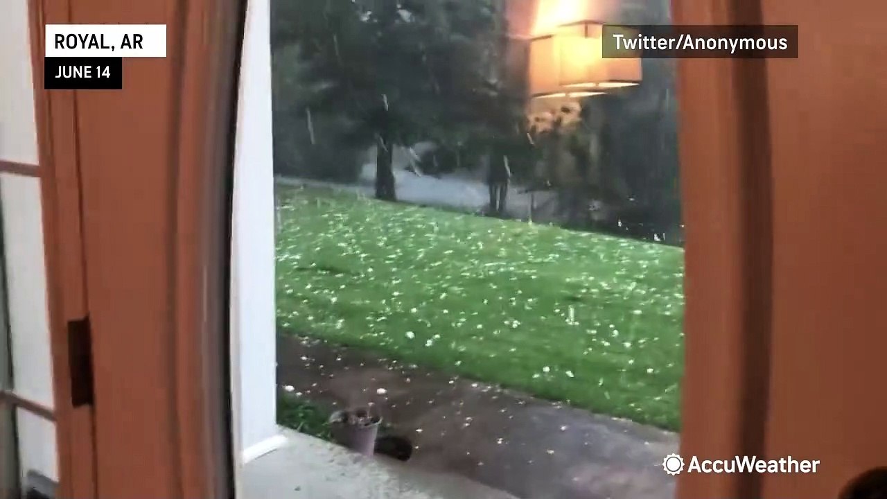 Hail pummels communities across Arkansas
