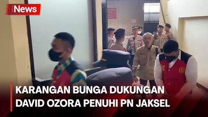 Sidang Mario Dandy, Karangan Bunga Dukungan David Ozora Penuhi PN Jaksel G
