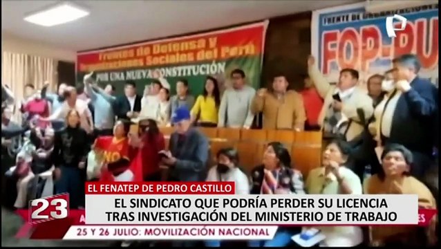 Fenatep: Ministerio de Trabajo anula inscripción de sindicato de Pedro Castillo