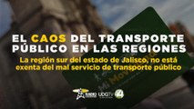 La región sur del estado de Jalisco, no está exenta del mal servicio de transporte público