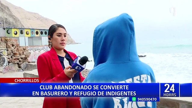 Chorrillos: denuncian que club abandonado se ha convertido en refugio para indigentes
