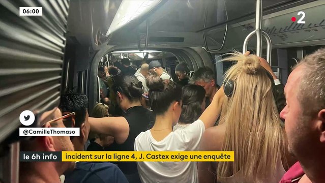 Les images de l'incident exceptionnel qui s'est produit hier soir dans le métro parisien où des dizaines de passagers sont restés bloqués pendant 2 heures dans les wagons, bondées et surchauffées
