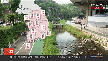 [날씨] 곳곳 소나기, 돌풍 우박 주의…나날이 더워져