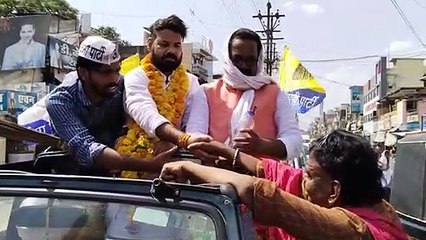 दिल्ली के जंगपुरा विधानसभा के विधायक का स्वागत