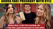 CBS Young And The Restless Spoilers Audra lies that she is pregnant with Kyle -