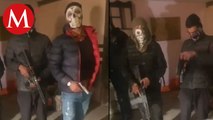 VIDEO: Jóvenes armados amenazan con toque de queda en Tijuana