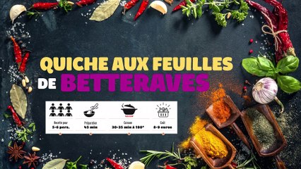 Quiche aux feuilles de betterave